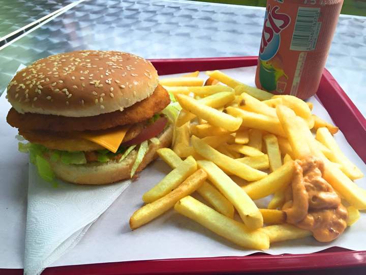 Street food burger Pau